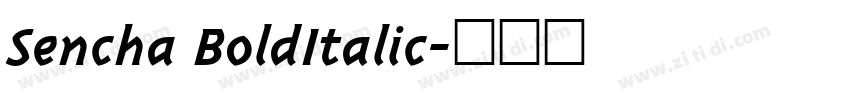 Sencha BoldItalic字体转换